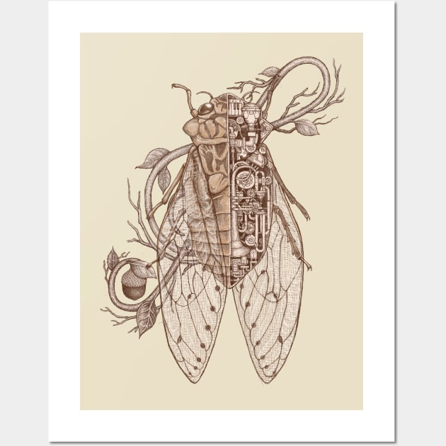 cicada Wall Art by makapa